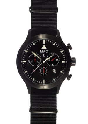 MWC MIL-TEC MKVI PVD Military Pilots Chronograph (black case) Watch