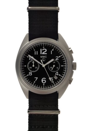 MWC NATO Pattern Military Pilot Chronograph (silver case) Watch