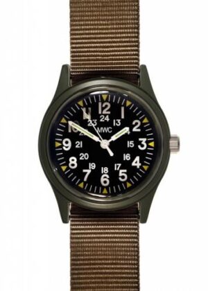 Olive Vietnam Watch on Khaki Strap