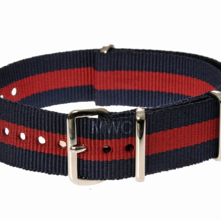 20mm Red and Navy NATO Strap