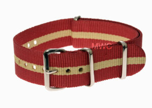 18mm Red and Sand NATO Strap