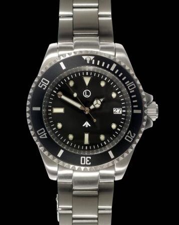 MWC Auto 300m Stainless Steel Divers Watch (Sterile) on Bracelet