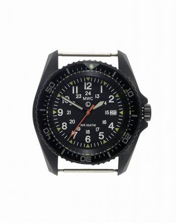 MWC 12/24 Military Divers Watch in PVD Steel Case (Quartz)