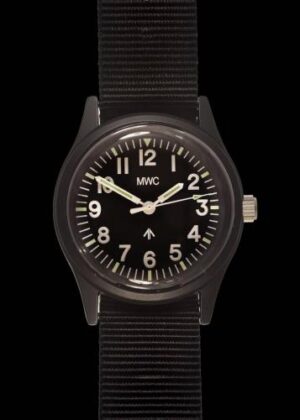 MWC Classic 1960s/70s Matt Black European Pattern Watch