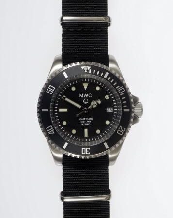 MWC 300m/1000ft Stainless Steel Hybrid Military Divers Watch