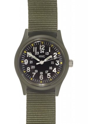 Olive Vietnam Watch on Olive Drab Strap NAM/OL/MET