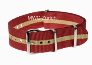 20mm "Red and Cream" NATO Strap