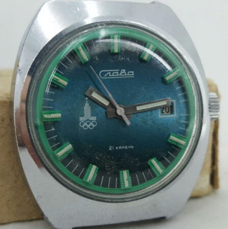 Slava (Glory) automatic Olympic edition + calendar №712900