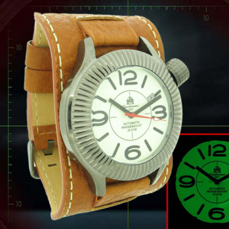 Tauchmeister1937 T0092 Automatic 2.WW XL German Panzer Date Watch