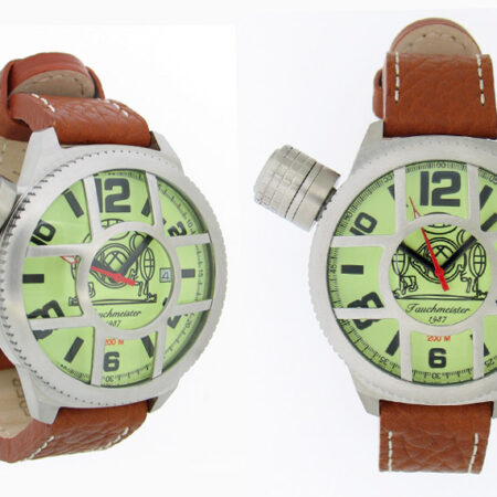 Tauchmeister1937 T0140 Automatic U-Boot Watch with Detachable Iron Bars