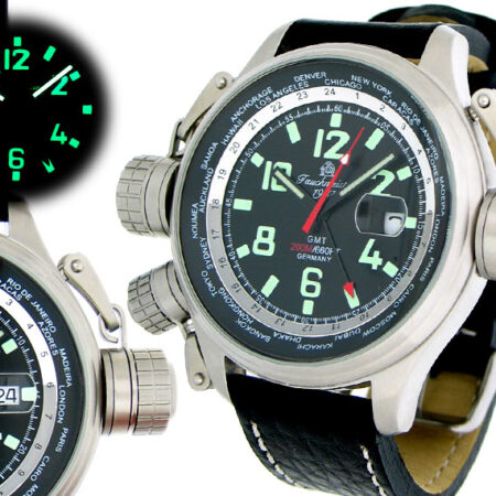 Tauchmeister1937 T0158 XXL-Pilot "World-Tour" Watch