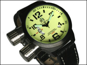 Tauchmeister1937 T0201 2.WW German U-Boot Date SWISS-GMT Watch