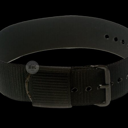 20mm US Pattern Black Watch Strap