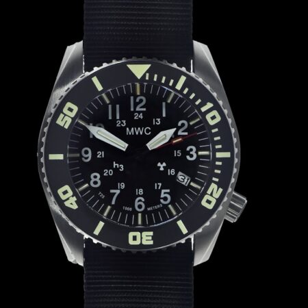 MWC "Depthmaster" 100atm / 3,280ft / 1000m Water Resistant Military Divers Watch in Stainless Steel Case with GTLS and Helium Valve (Automatic)