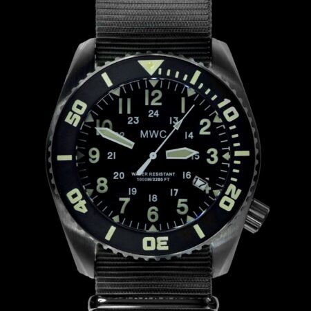 MWC "Depthmaster" 100atm / 3,280ft / 1000m Water Resistant Military Divers Watch in Stainless Steel Case with Helium Valve (Automatic)