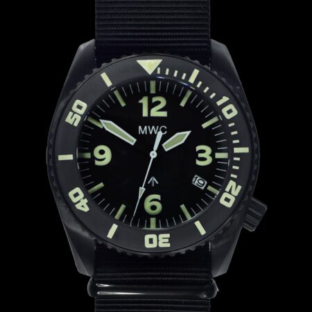 MWC "Depthmaster" 100atm / 3,280ft / 1000m Water Resistant Military Divers Watch in PVD Stainless Steel Case with Helium Valve (Automatic)