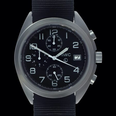 MWC NATO Pattern Stainless Steel Hybrid Military Pilots Chronograph with Sapphire Crystal