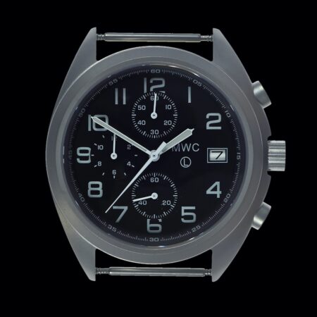 MWC NATO Pattern Stainless Steel Hybrid Military Pilots Chronograph with Sapphire Crystal