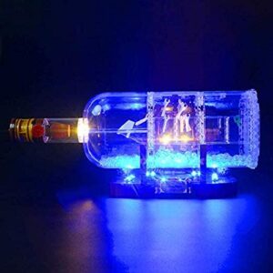 Briksmax Ship in a Bottle Led Lighting Kit- Compatible with Lego 21313 Building Blocks Model - Not Include The Lego Set