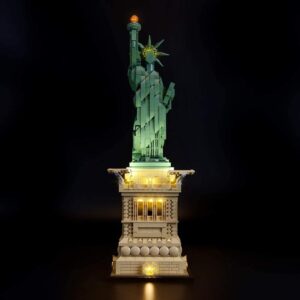 BRIKSMAX Led Lighting Kit for Architecture Statue of Liberty - Compatible with Lego 21042 Building Blocks Model- Not Include The Lego Set