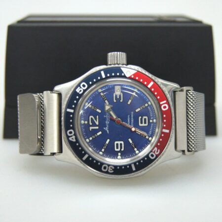 Vostok Amphibia Mod Watch (Mod 30- silver blue)