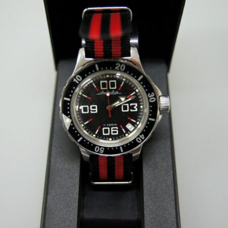 Vostok Amphibia Mod Watch (Mod 33-red line)