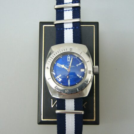 Vostok Amphibia Mod Watch (Mod 36 - blue&white )