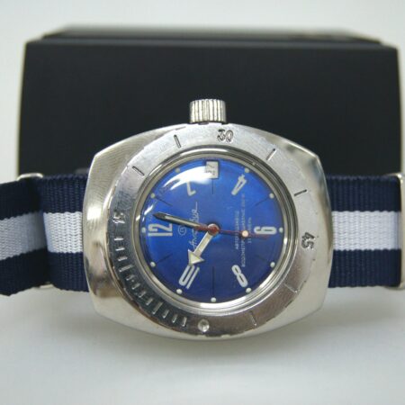 Vostok Amphibia Mod Watch (Mod 36 - blue&white )