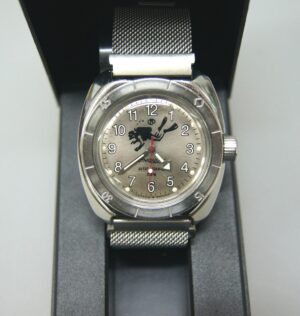 Vostok Amphibia Mod Watch (Mod 39 - silver scuba dude)