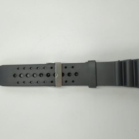 Strap black rubber holes 18 mm