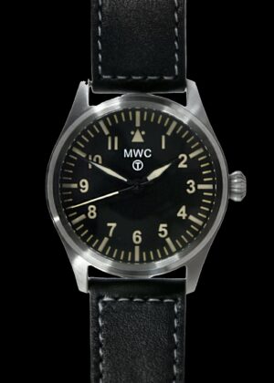 MWC Classic 40mm Stainless Steel Aviator Watch with Hybrid Movement and 100m Water Resistance