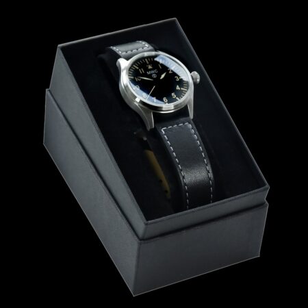 MWC Classic 40mm Stainless Steel Aviator Watch with Hybrid Movement and 100m Water Resistance