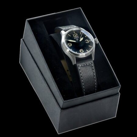 MWC Classic 40mm Stainless Steel Aviator Watch with Hybrid Movement and 100m Water Resistance