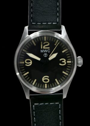 MWC Classic 40mm Stainless Steel Aviator Watch with Hybrid Movement and 100m Water Resistance