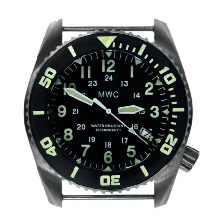 MWC "Depthmaster" 100atm / 3,280ft / 1000m Water Resistant Military Divers Watch 100ATM/1224/SS/QZ