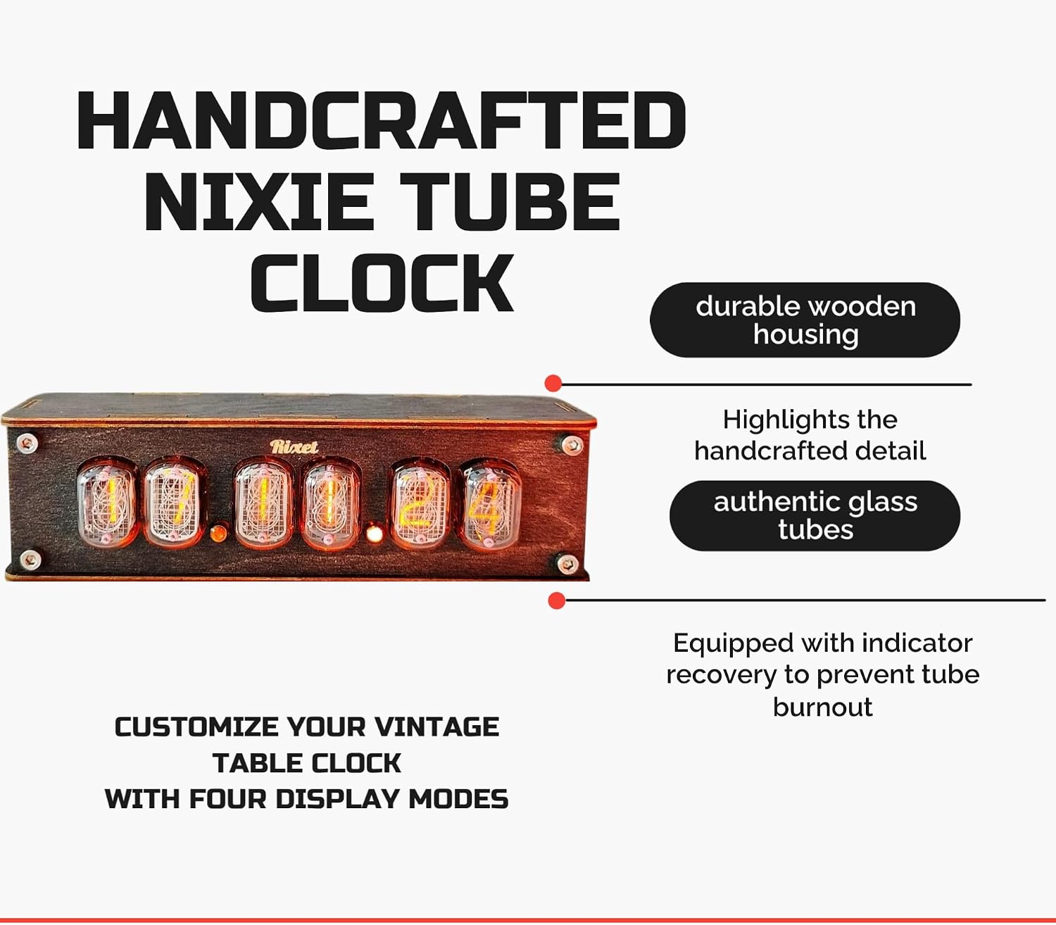 Nixie Tube Clock IN-12 6 Lamps Nixie Tube Clock IN-12 6 Lamps